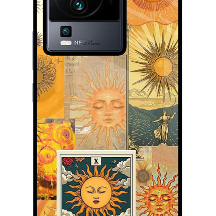 Sun iQOO Neo 7 Pro Glass Case Back Cover by Casekaro