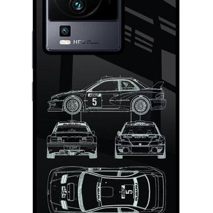 WRC'99 iQOO Neo 7 Pro Glass Case Back Cover by Casekaro