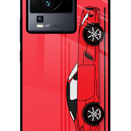 Red Velocity iQOO Neo 7 Pro Glass Case