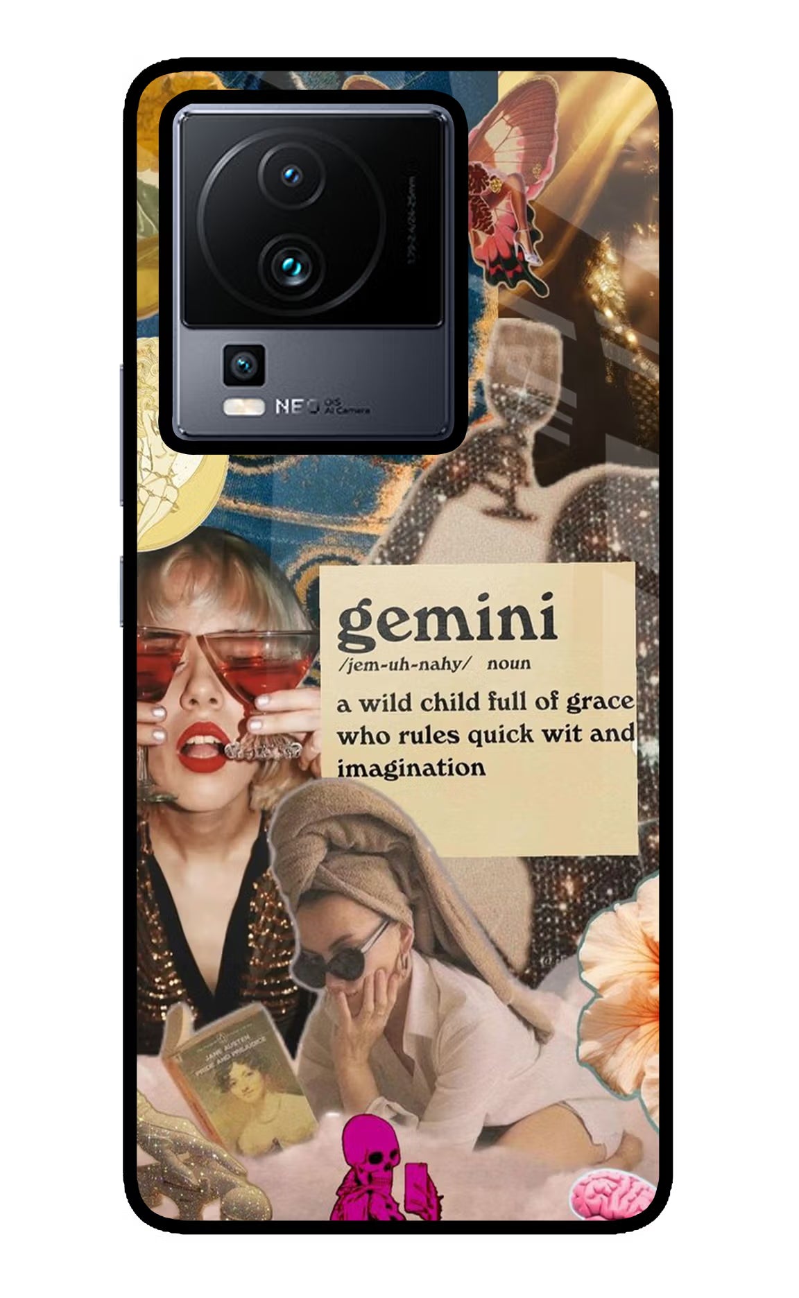 Gemini Zodiac iQOO Neo 7 Pro Glass Case