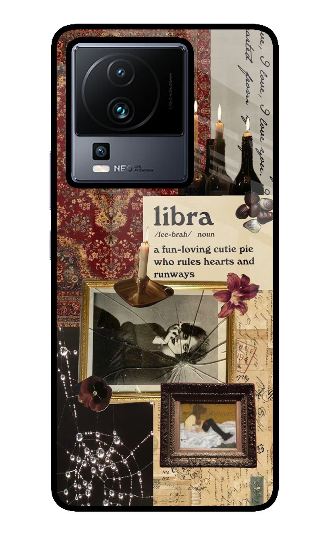 Libra Zodiac iQOO Neo 7 Pro Glass Case Back Cover by Casekaro