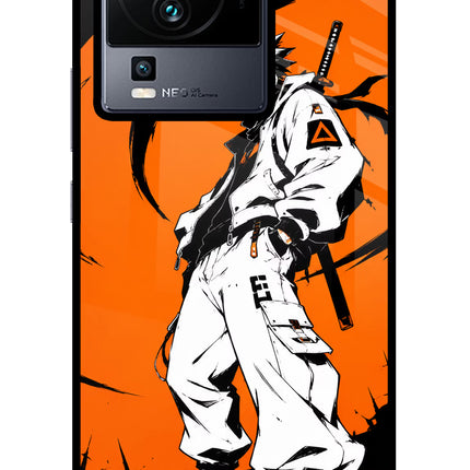 Street Samurai  iQOO Neo 7 Pro Glass Case Back Cover by Casekaro