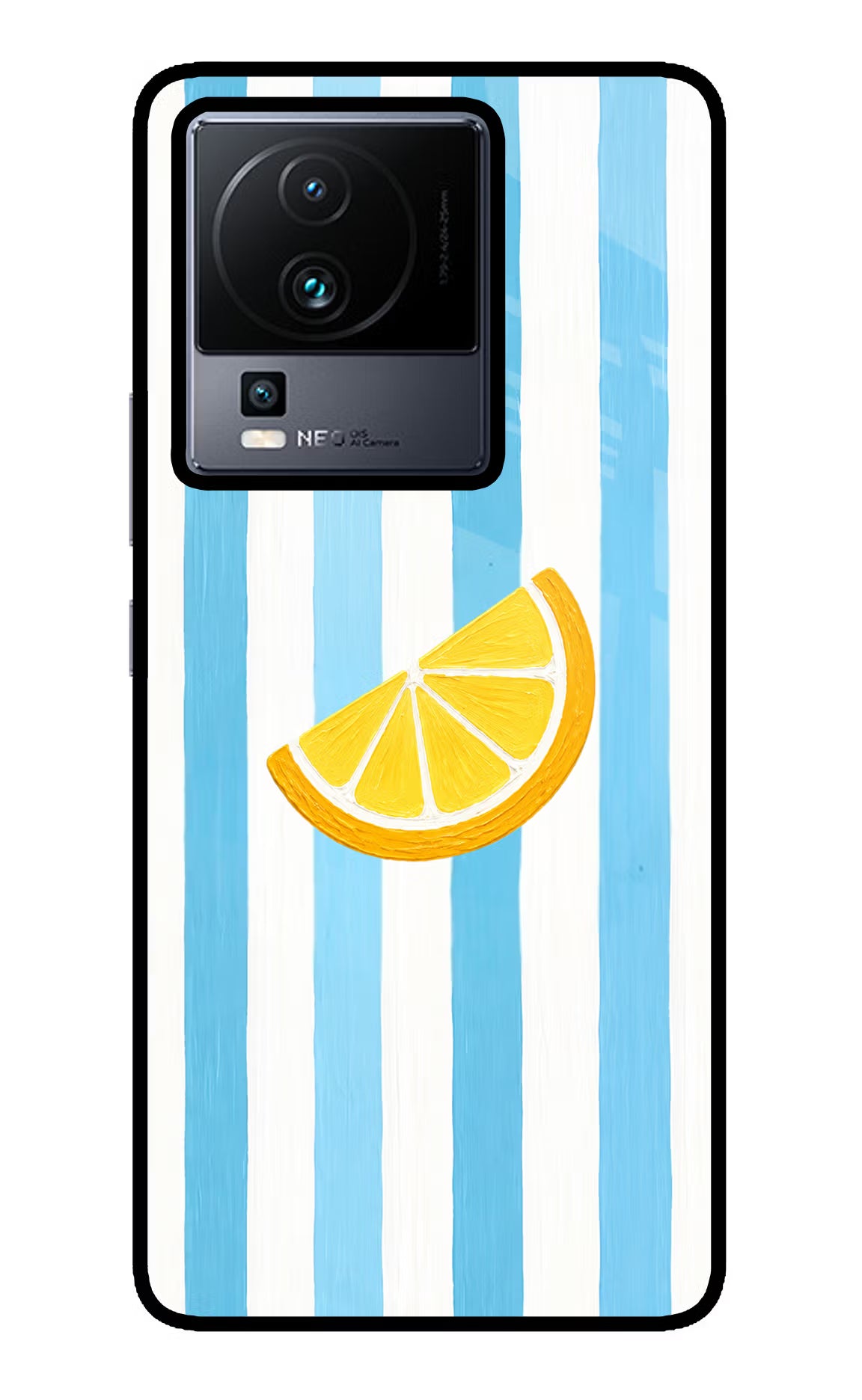 Summer Lemon iQOO Neo 7 Pro Glass Case Back Cover by Casekaro