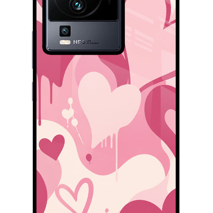 Hearty case iQOO Neo 7 Pro Glass Case Back Cover by Casekaro