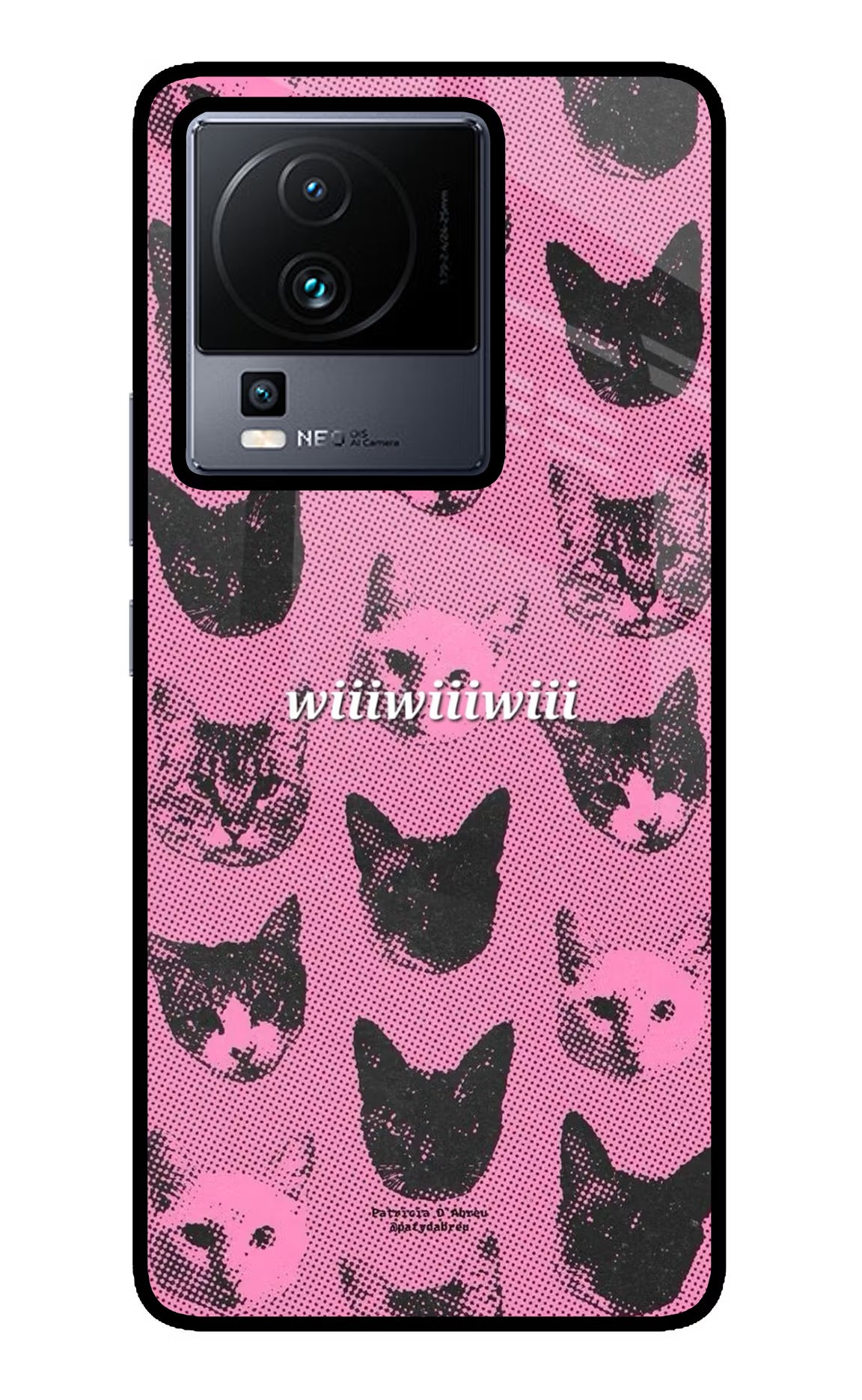 Pink Cats iQOO Neo 7 Pro Glass Case