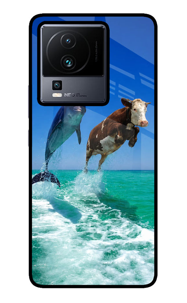 Dolphin vs Cow iQOO Neo 7 Pro Glass Case