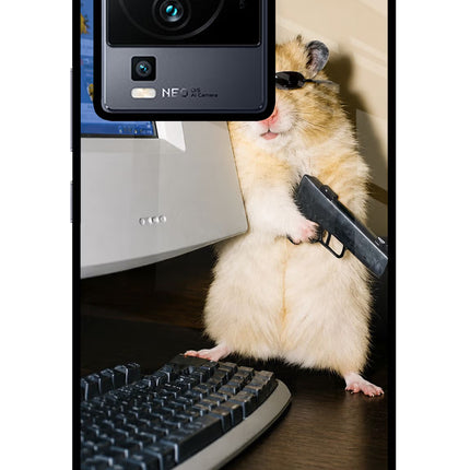 Hacker Hamster iQOO Neo 7 Pro Glass Case