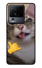 Silly Cat Call iQOO Neo 7 Pro Glass Case