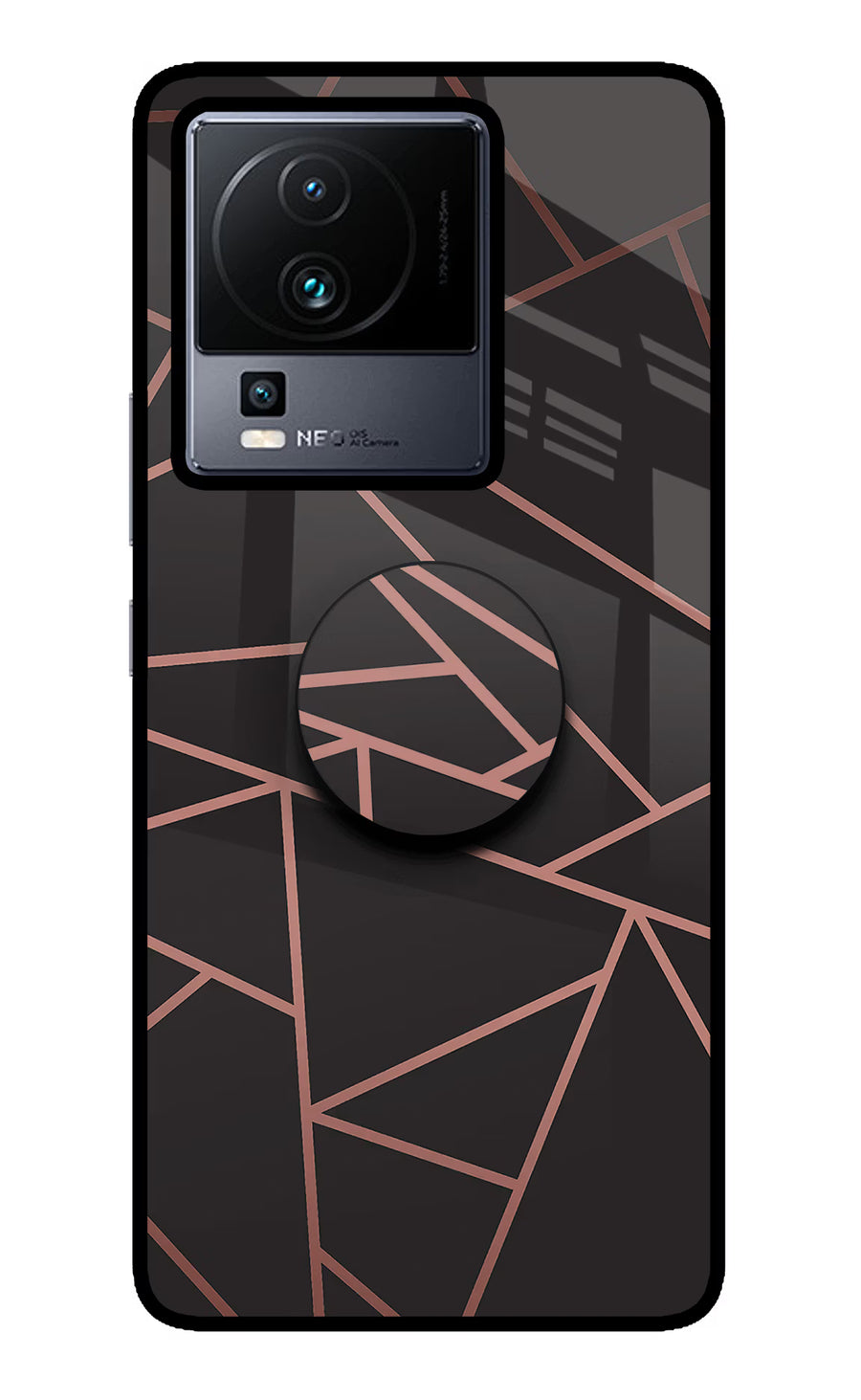 Geometric Pattern iQOO Neo 7 Pro Pop Case, Glass case