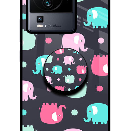 Baby Elephants iQOO Neo 7 Pro Pop Case by Casekaro