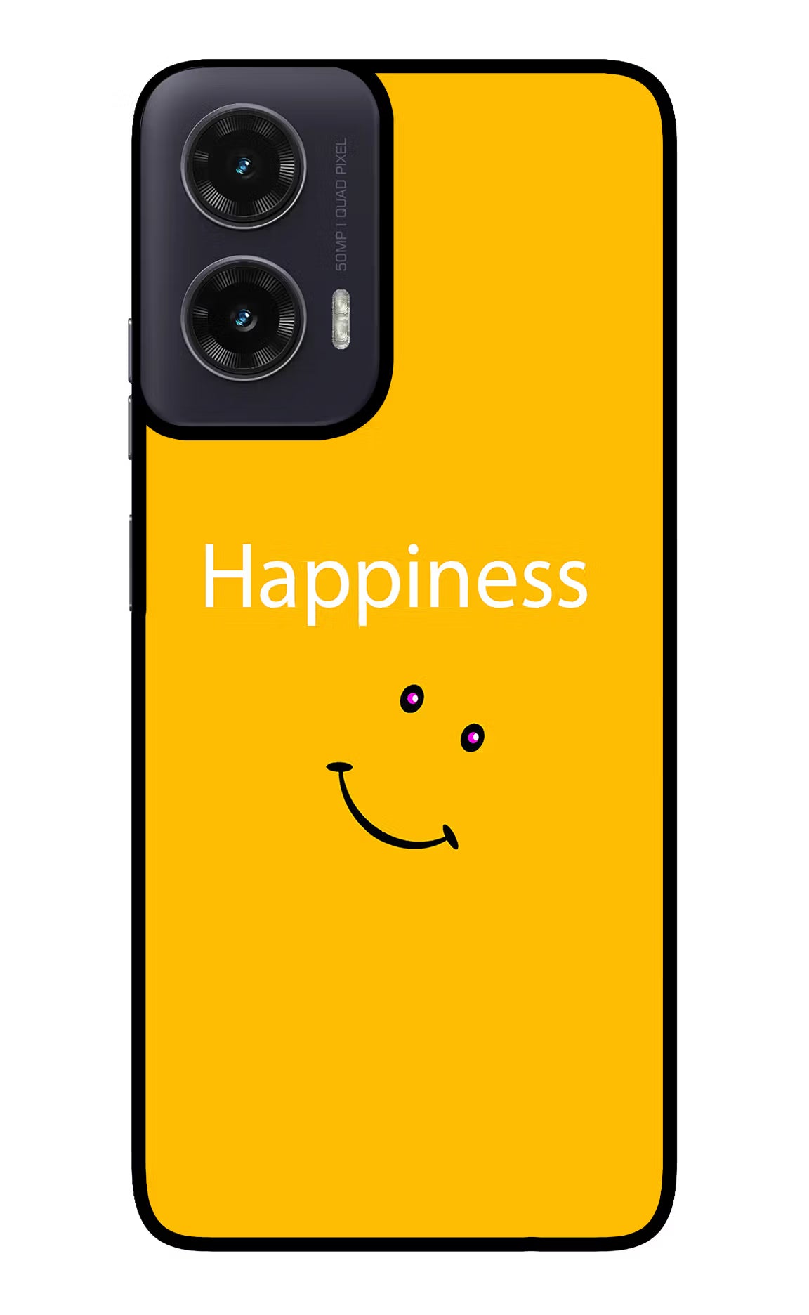 Happiness With Smiley Moto G35 5G Glass Case
