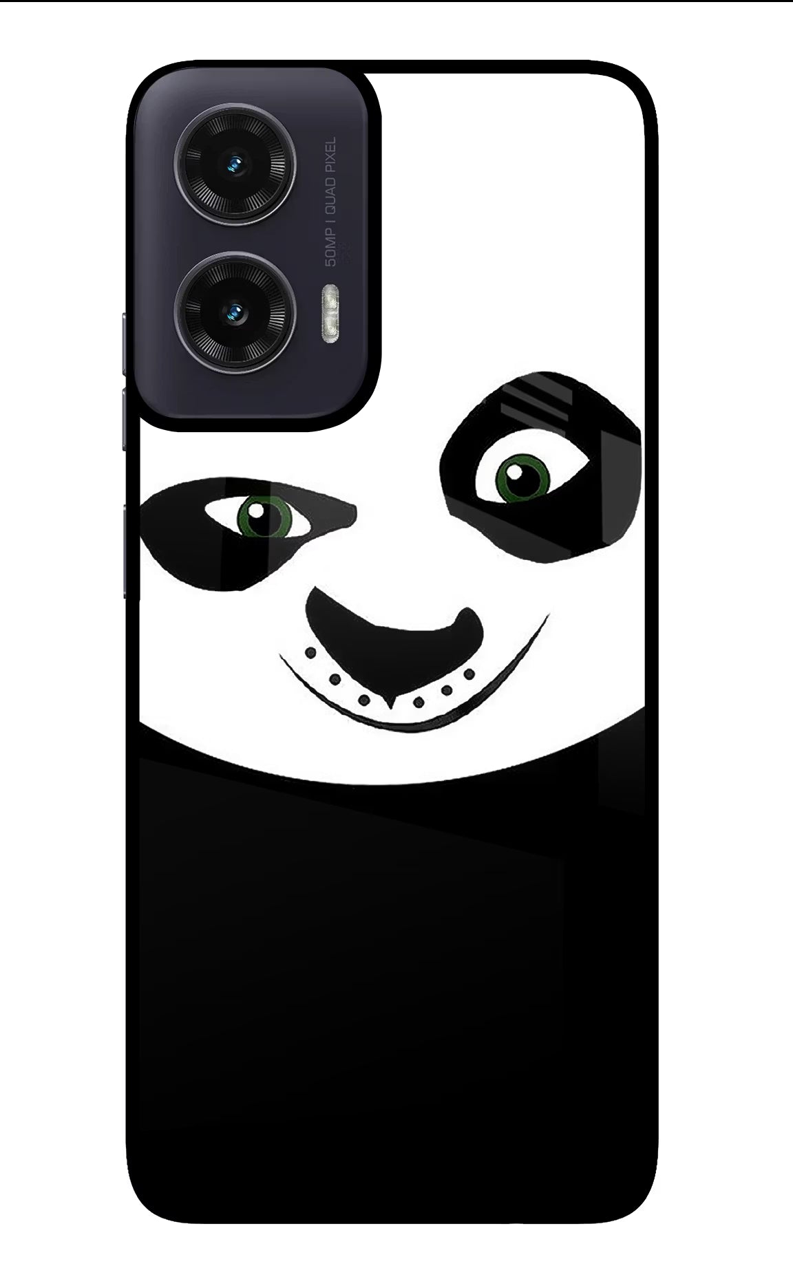Panda Moto G35 5G Glass Case Back Cover by Casekaro