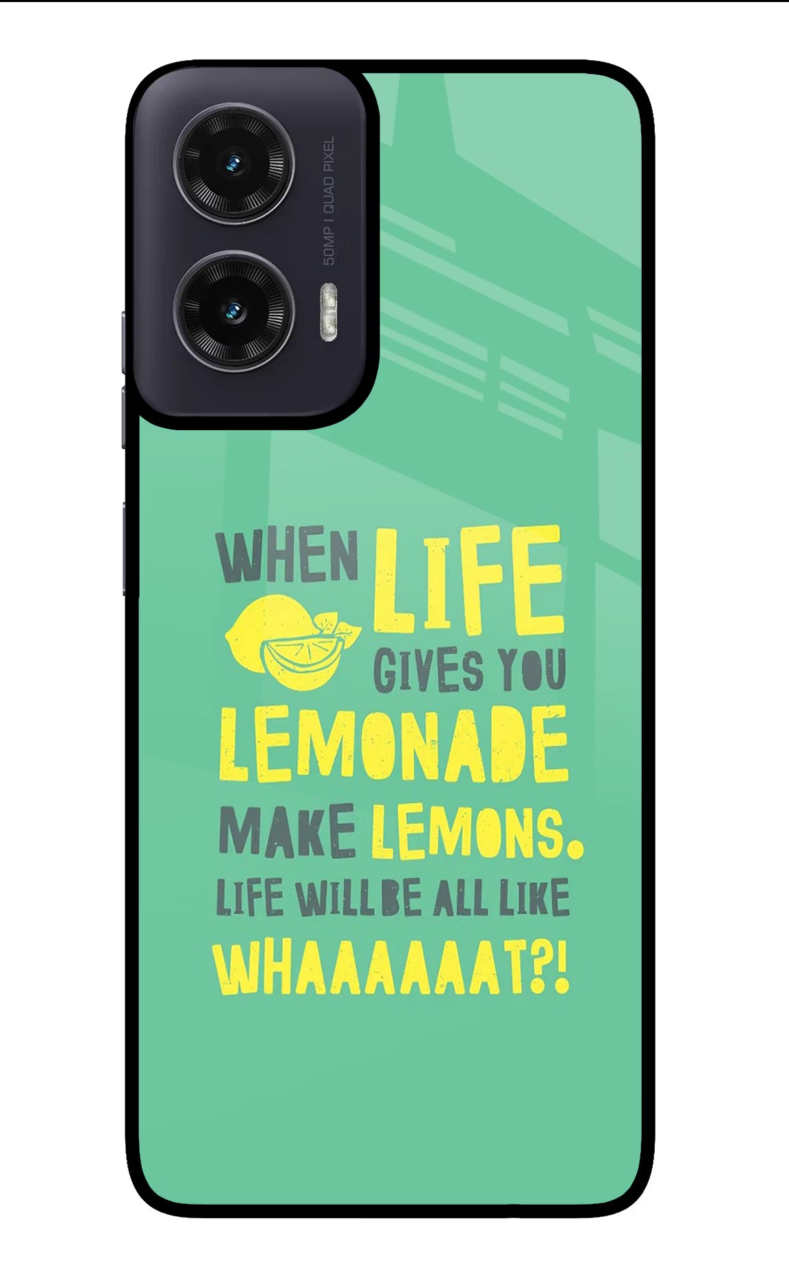 Quote Moto G35 5G Glass Case Back Cover by Casekaro