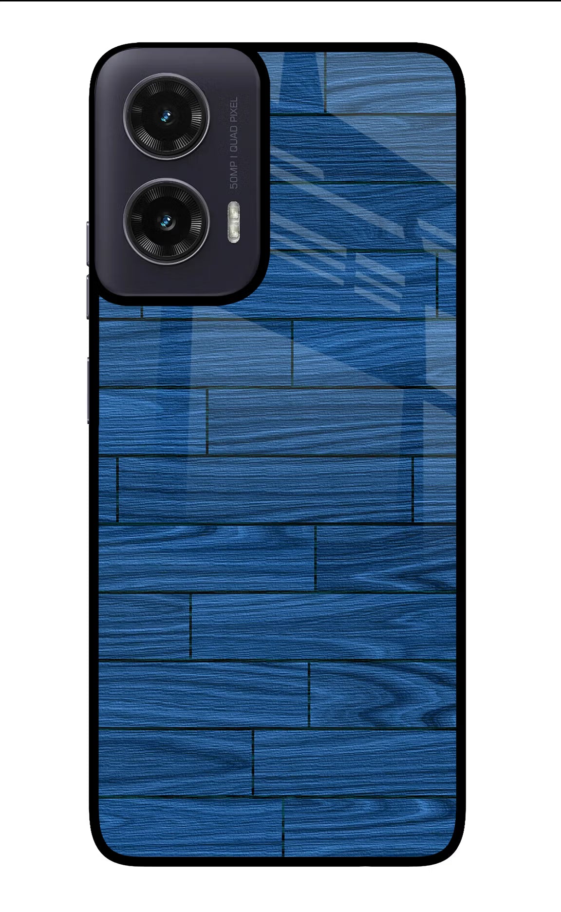 Wooden Texture Moto G35 5G Glass Case Back Cover by Casekaro