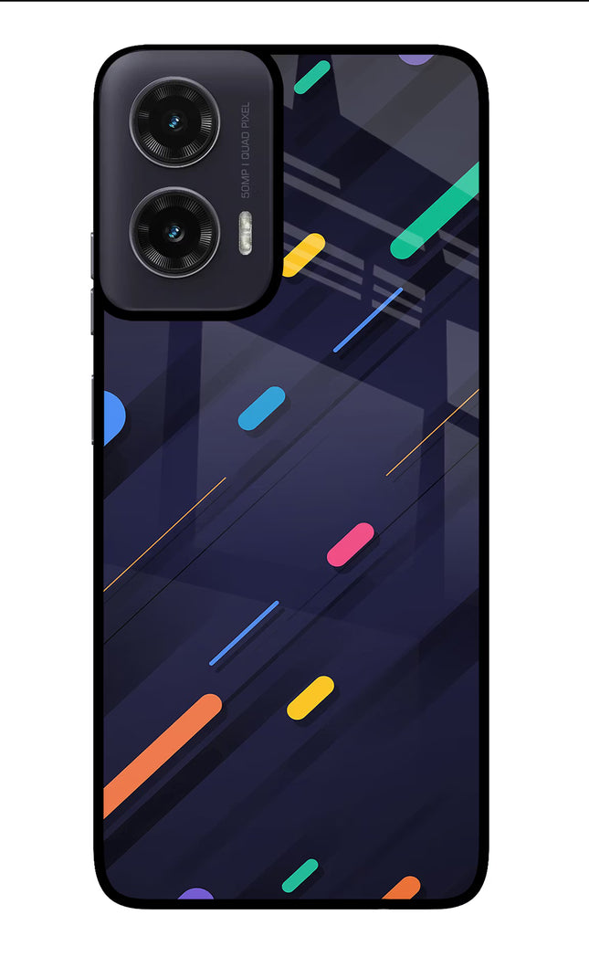 Abstract Design Moto G35 5G Glass Case Back Cover by Casekaro