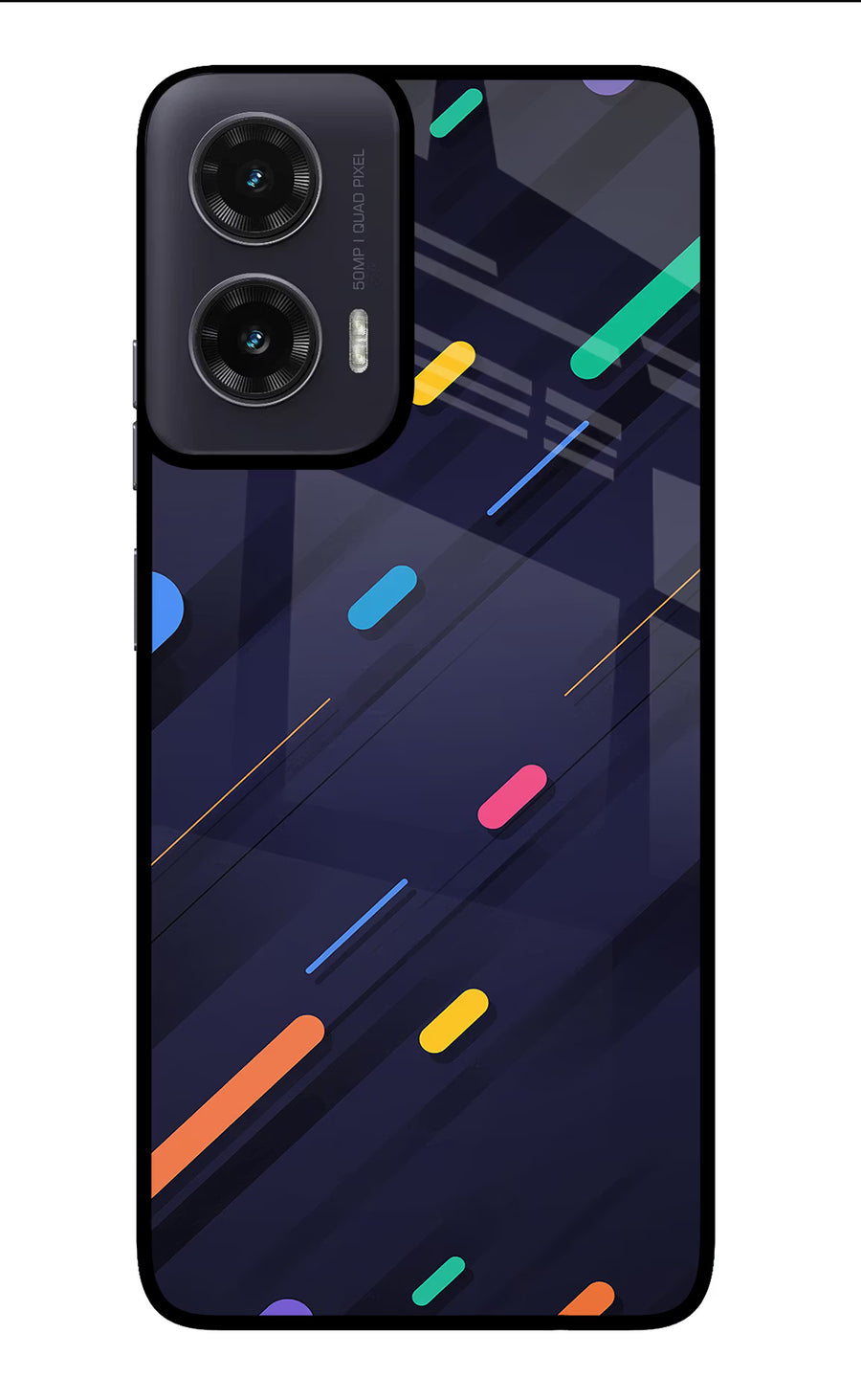 Abstract Design Moto G35 5G Back Cover, Glass case