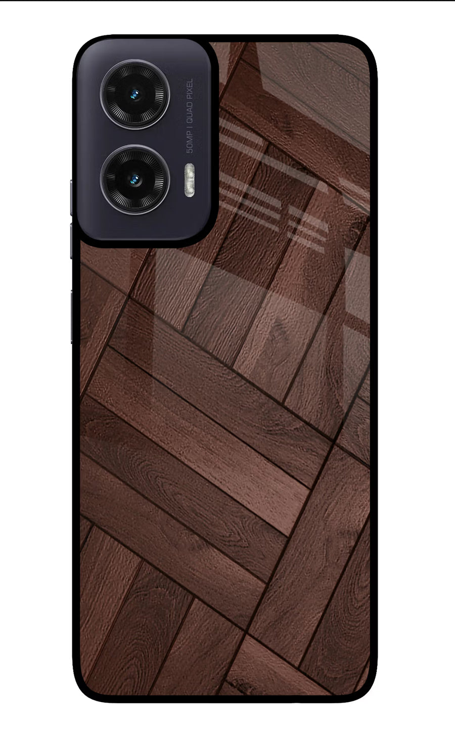 Wooden Texture Design Moto G35 5G Back Cover, Glass case