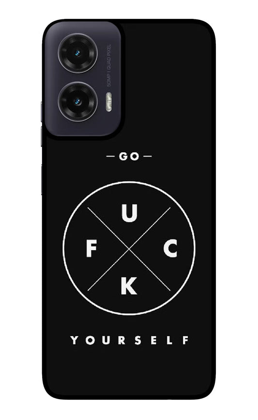 Go Fuck Yourself Moto G35 5G Glass Case
