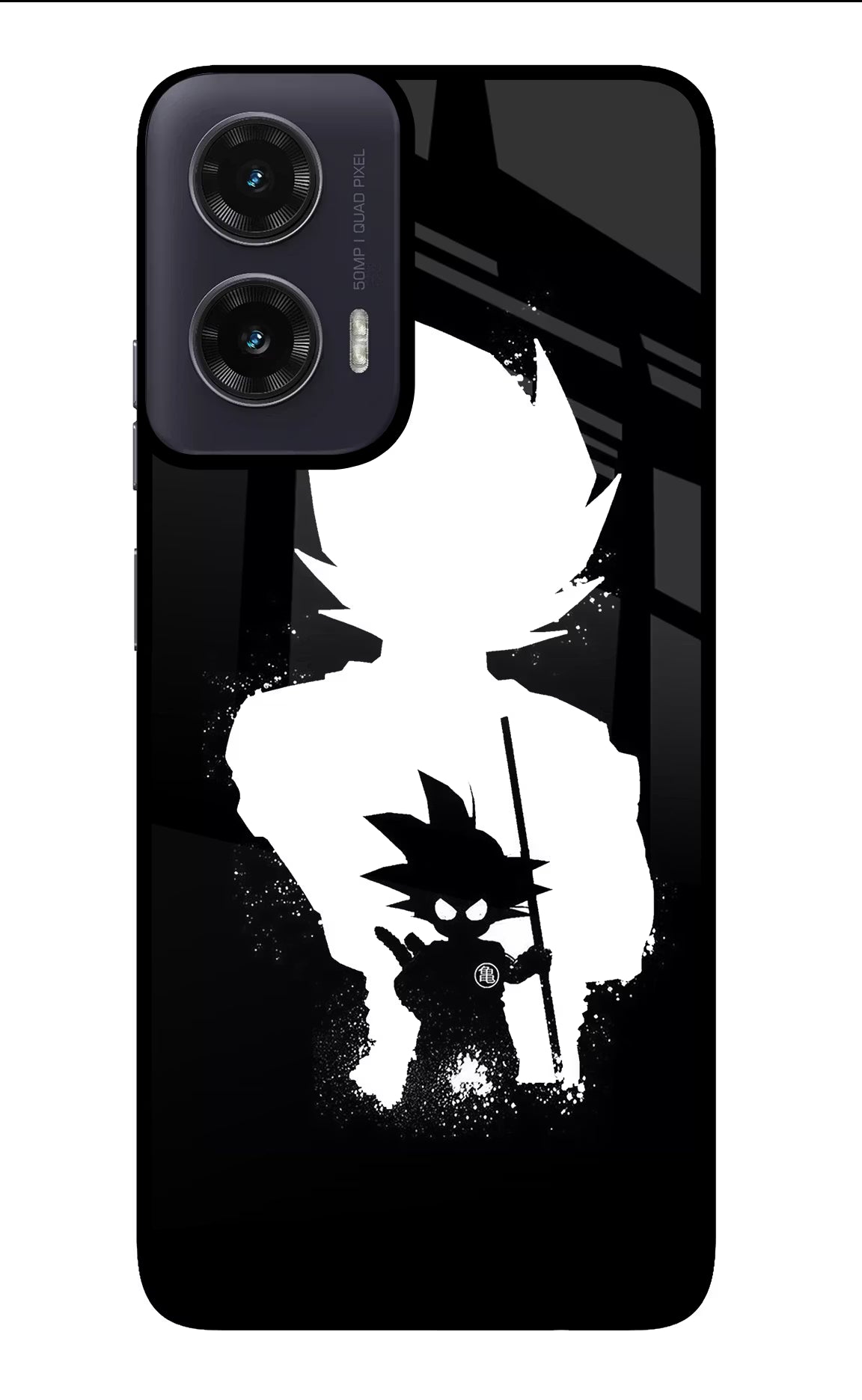 Goku Shadow Moto G35 5G Glass Case Back Cover by Casekaro