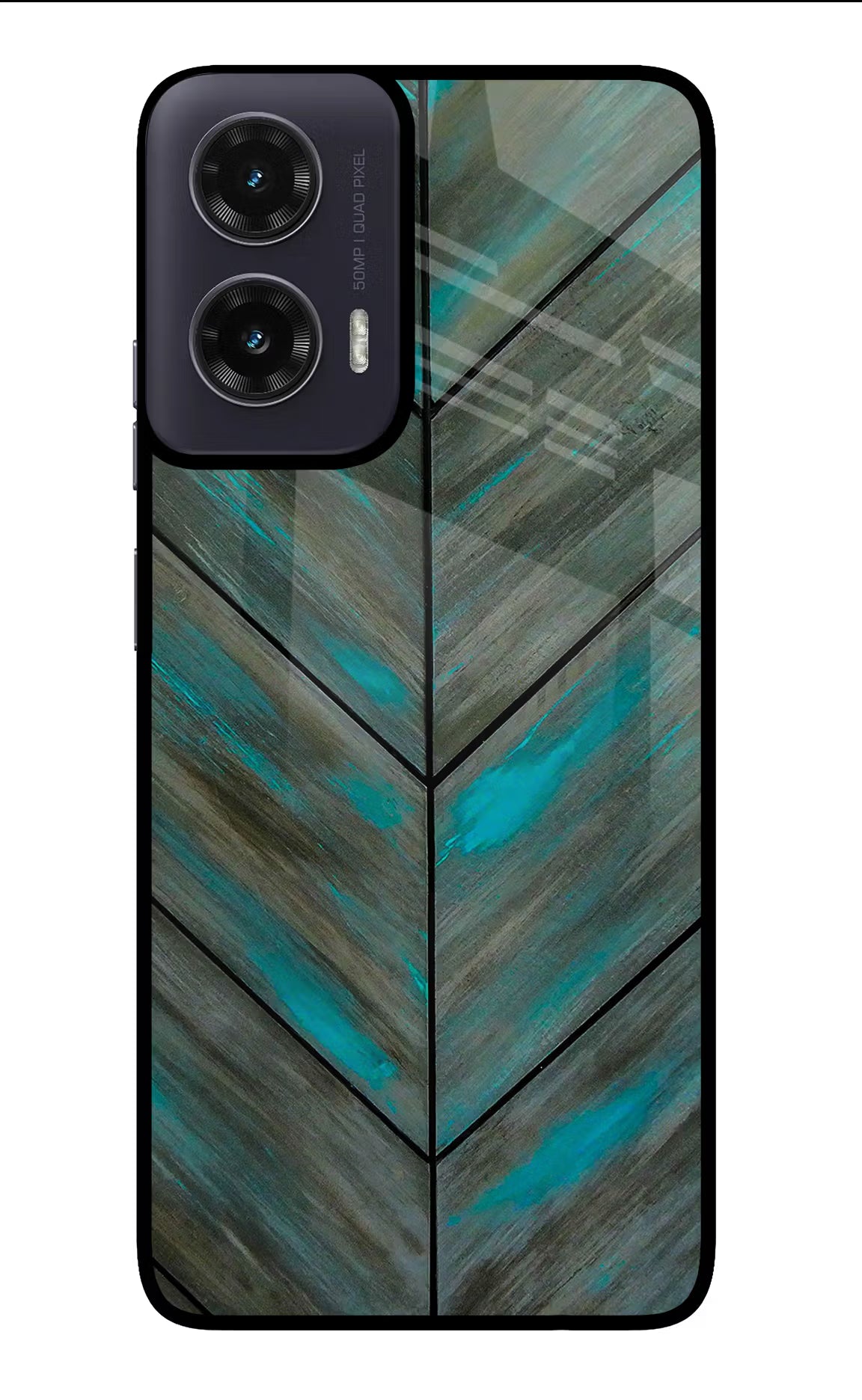 Pattern Moto G35 5G Glass Case Back Cover by Casekaro