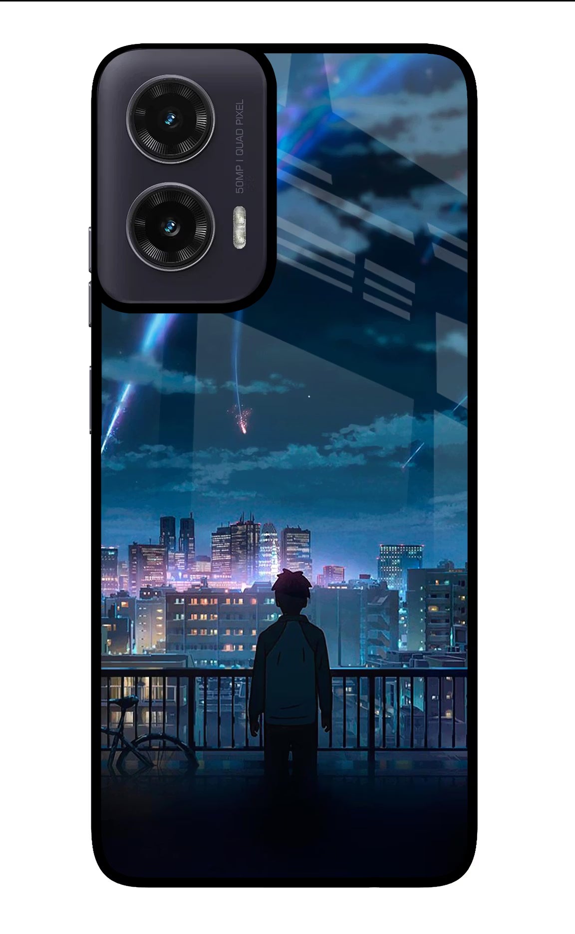 Anime Moto G35 5G Glass Case Back Cover by Casekaro