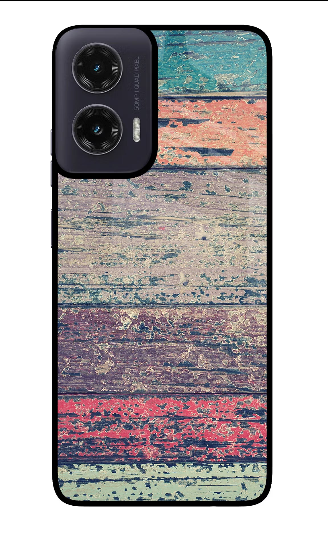 Colourful Wall Moto G35 5G Glass Case Back Cover by Casekaro