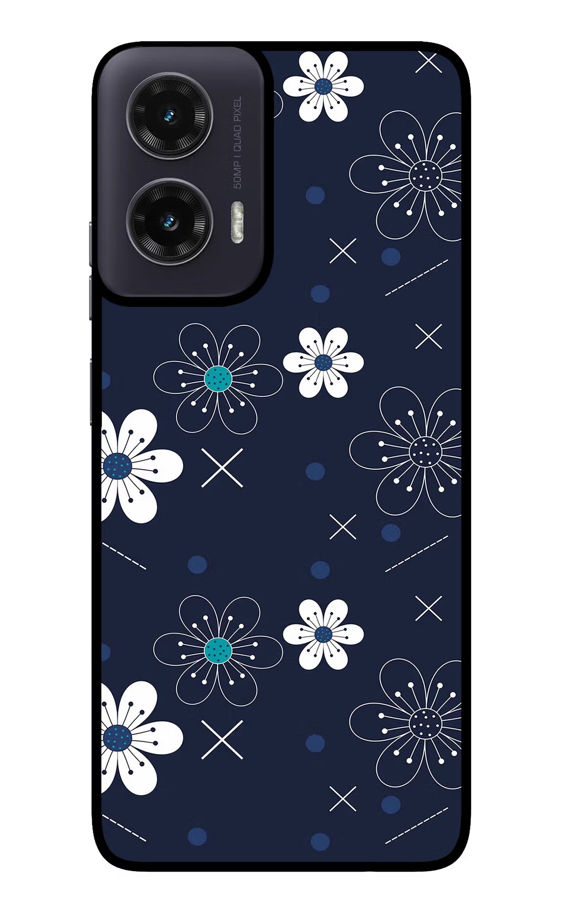 Flowers Moto G35 5G Glass Case