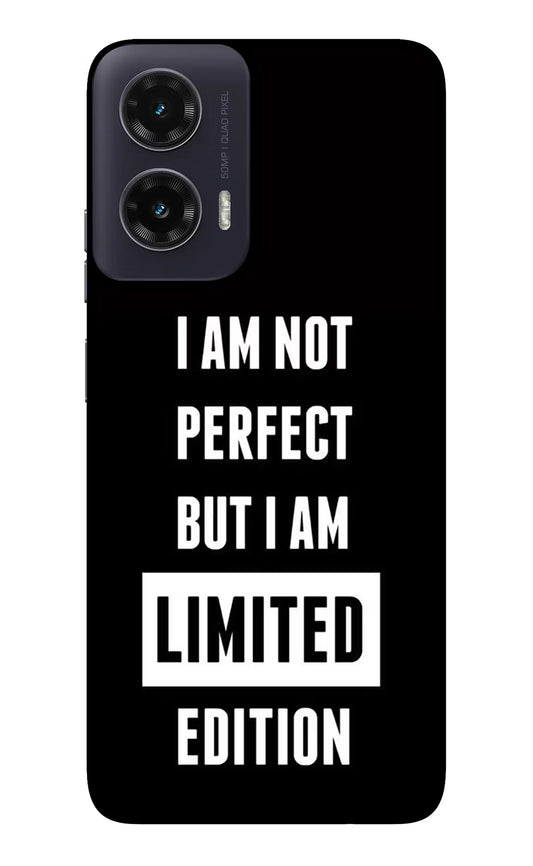 I Am Not Perfect But I Am Limited Edition Moto G35 5G Glass Case