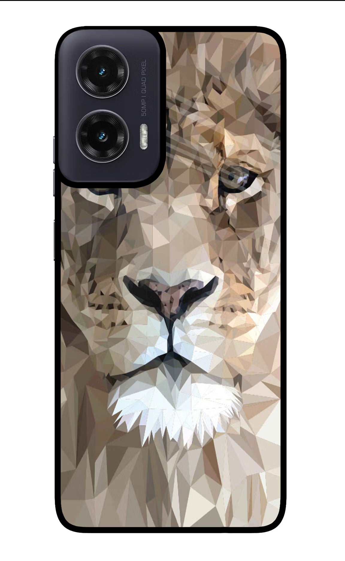 Lion Art Moto G35 5G Glass Case Back Cover by Casekaro