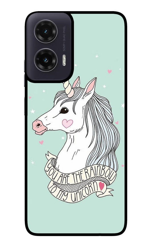 Unicorn Wallpaper Moto G35 5G Glass Case
