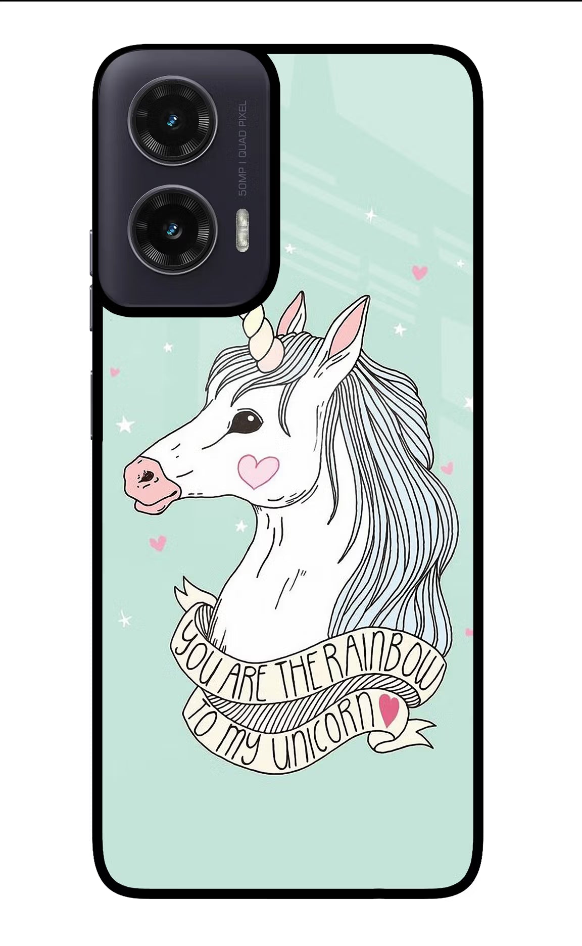 Unicorn Wallpaper Moto G35 5G Glass Case Back Cover by Casekaro