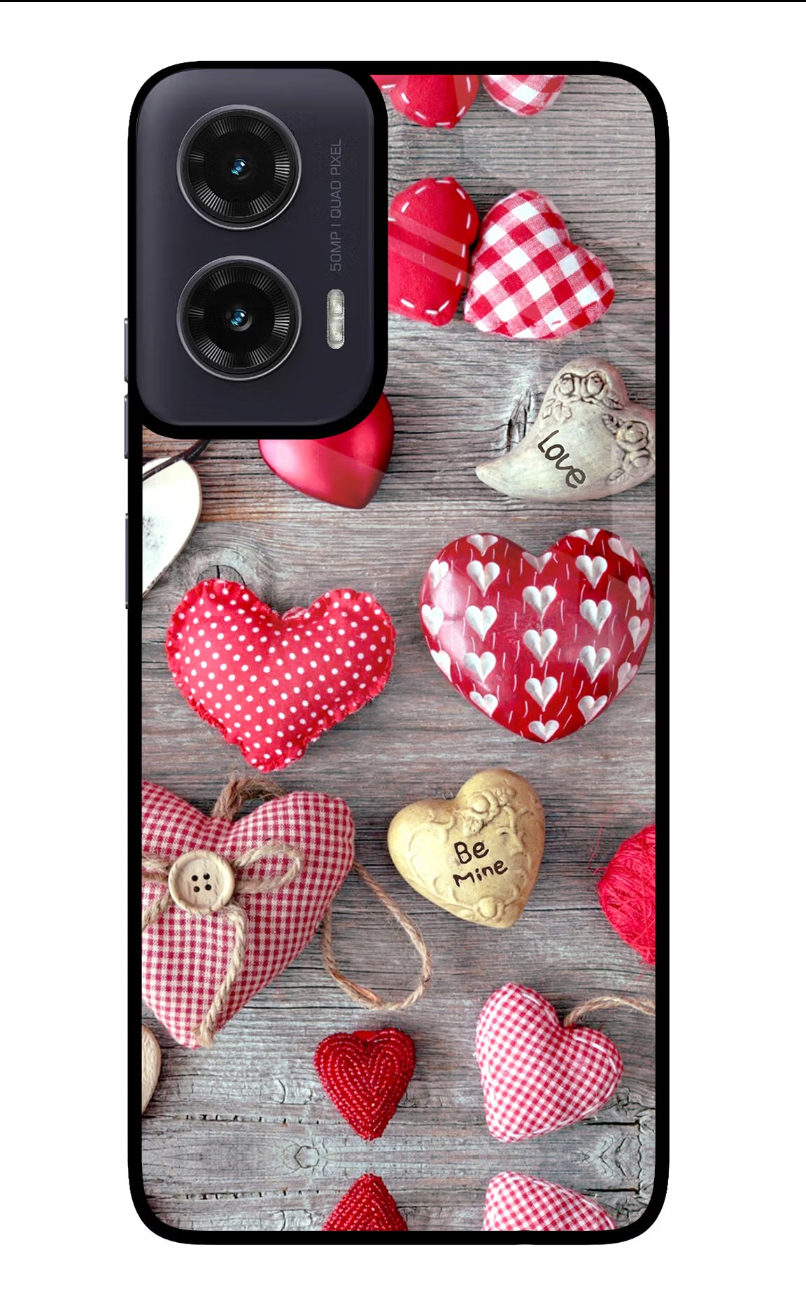 Love Wallpaper Moto G35 5G Glass Case Back Cover by Casekaro
