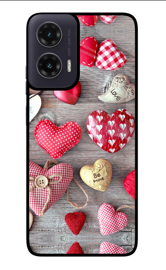 Love Wallpaper Moto G35 5G Glass Case Back Cover by Casekaro