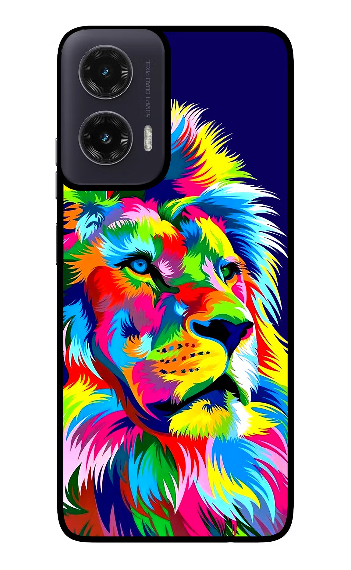 Vector Art Lion Moto G35 5G Glass Case