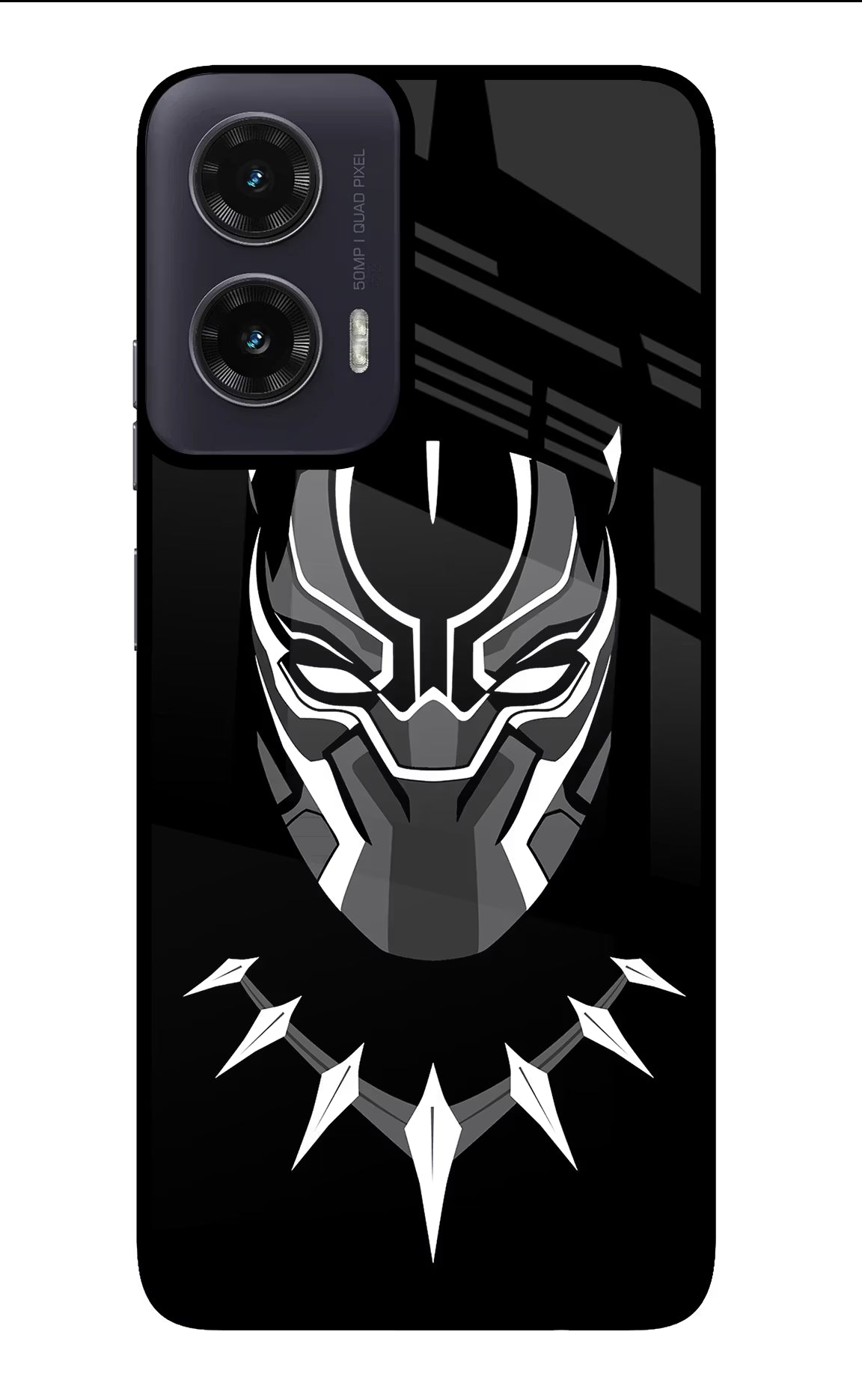 Black Panther Moto G35 5G Glass Case Back Cover by Casekaro