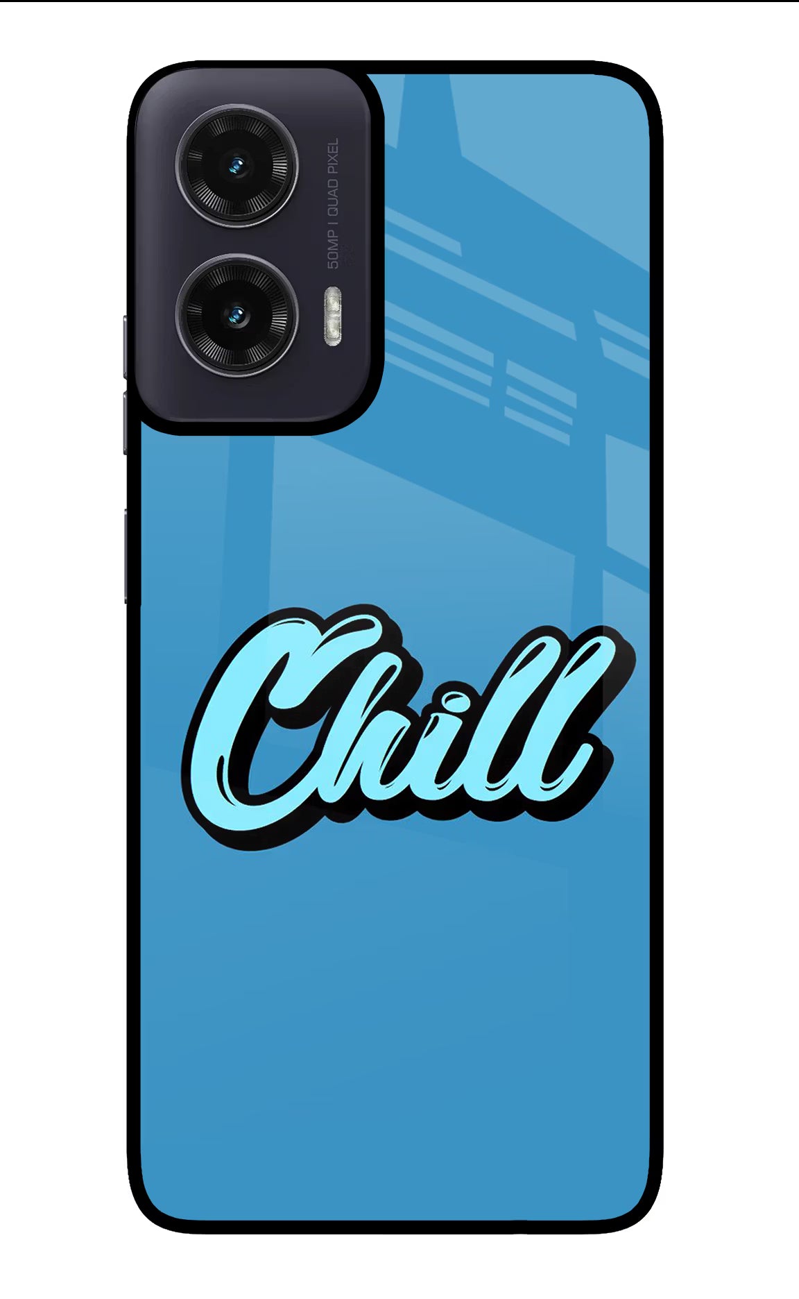 Chill Moto G35 5G Glass Case Back Cover by Casekaro