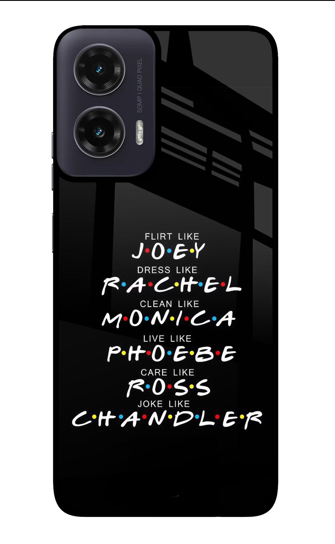 FRIENDS Character Moto G35 5G Glass Case Back Cover by Casekaro