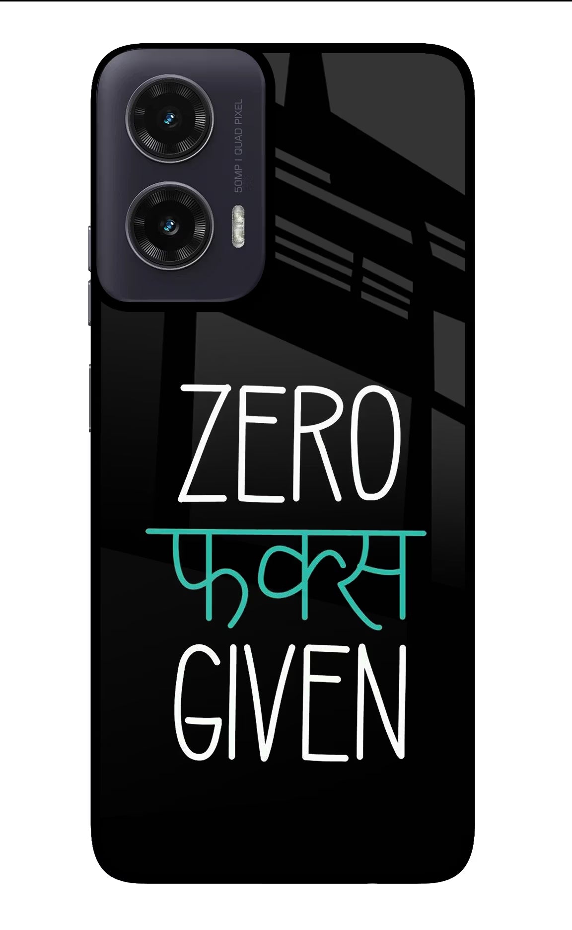 Zero Fucks Given Moto G35 5G Glass Case Back Cover by Casekaro