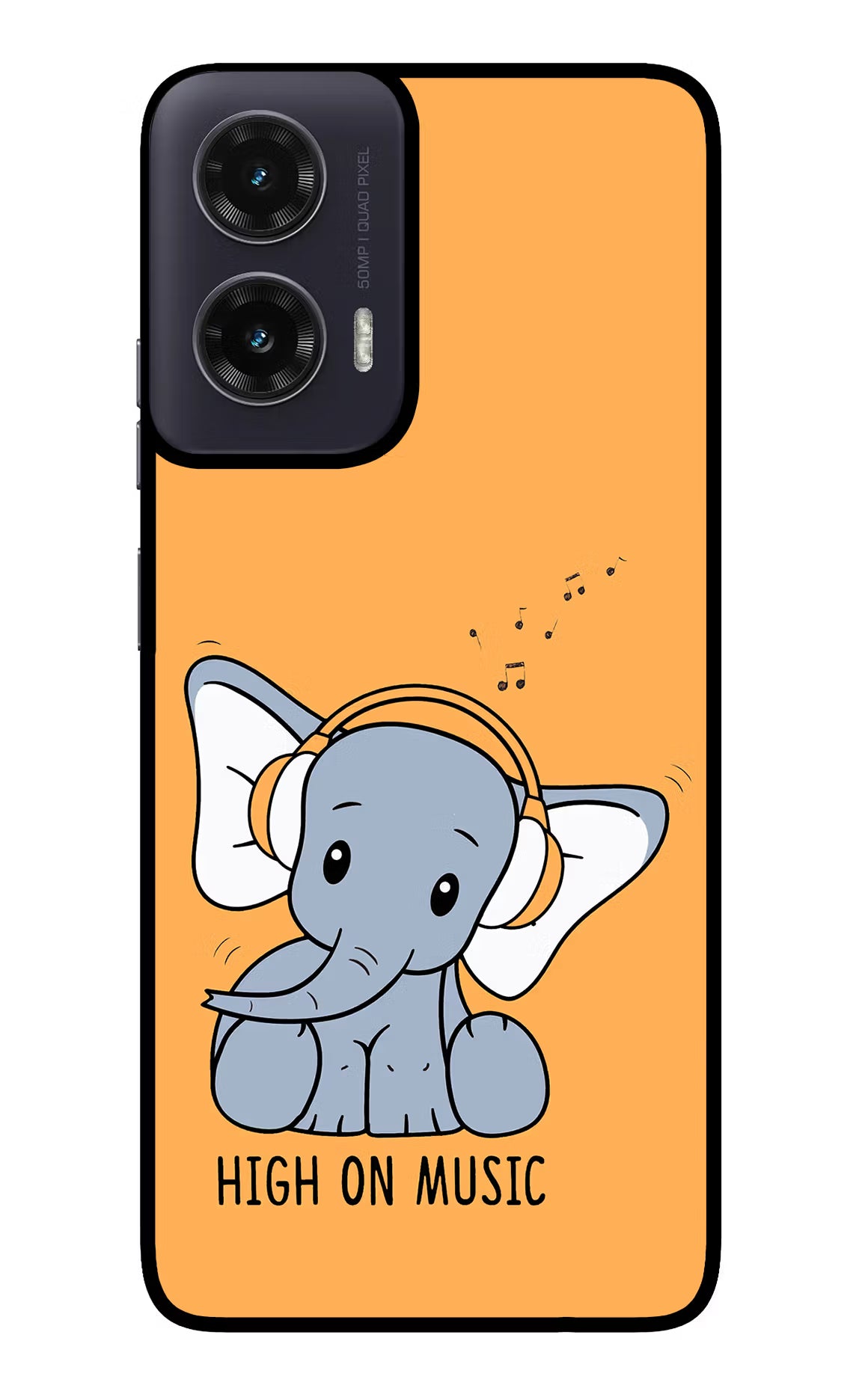 High On Music Moto G35 5G Glass Case