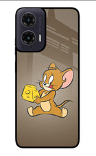 Jerry Moto G35 5G Glass Case Back Cover by Casekaro