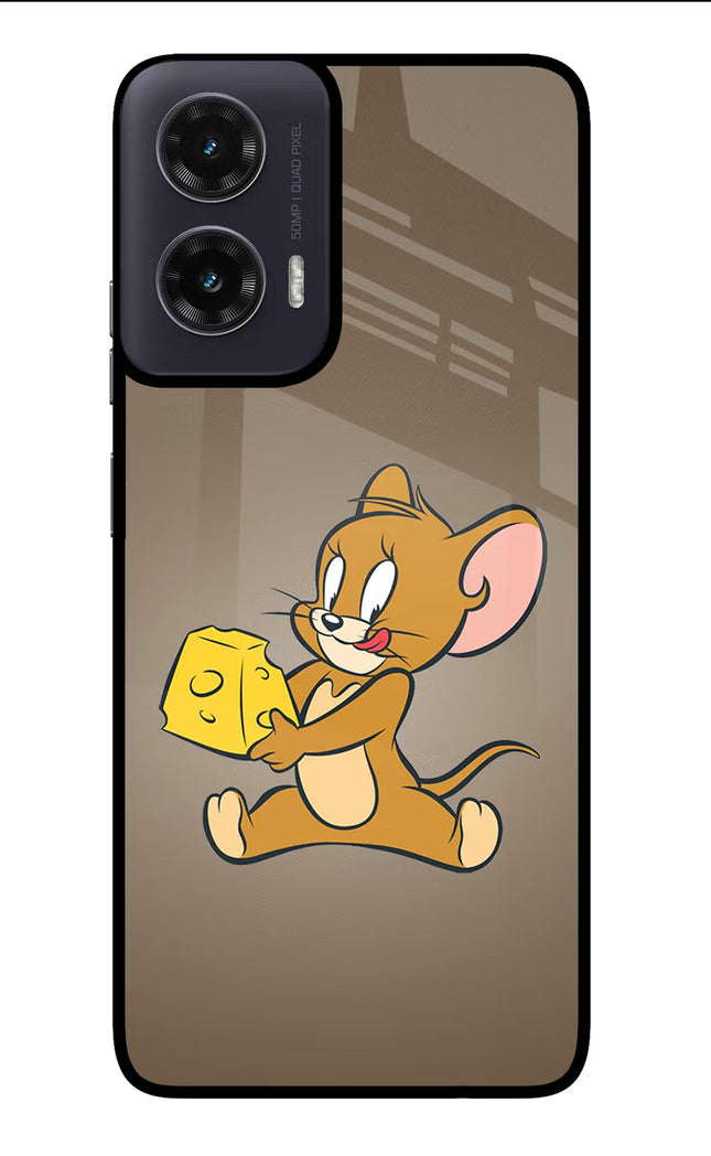 Jerry Moto G35 5G Glass Case Back Cover by Casekaro