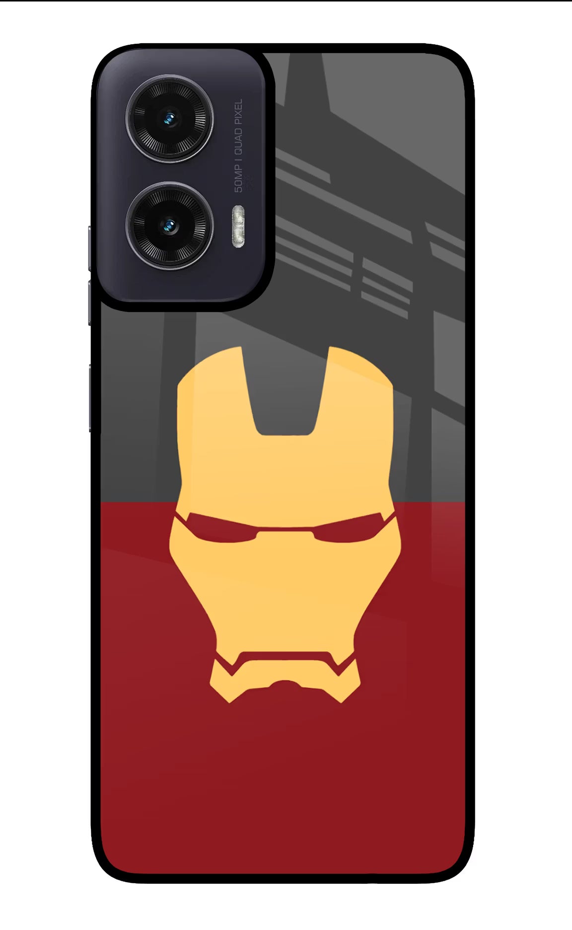 Ironman Moto G35 5G Glass Case Back Cover by Casekaro