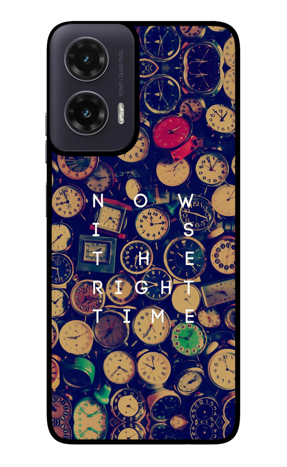 Now is the Right Time Quote Moto G35 5G Glass Case