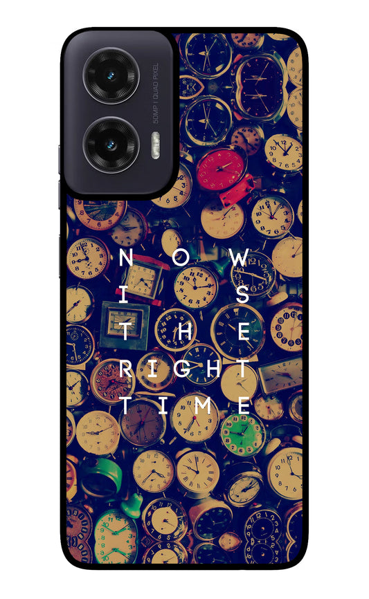 Now is the Right Time Quote Moto G35 5G Glass Case