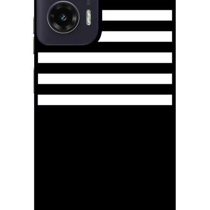Black and White Print Moto G35 5G Glass Case