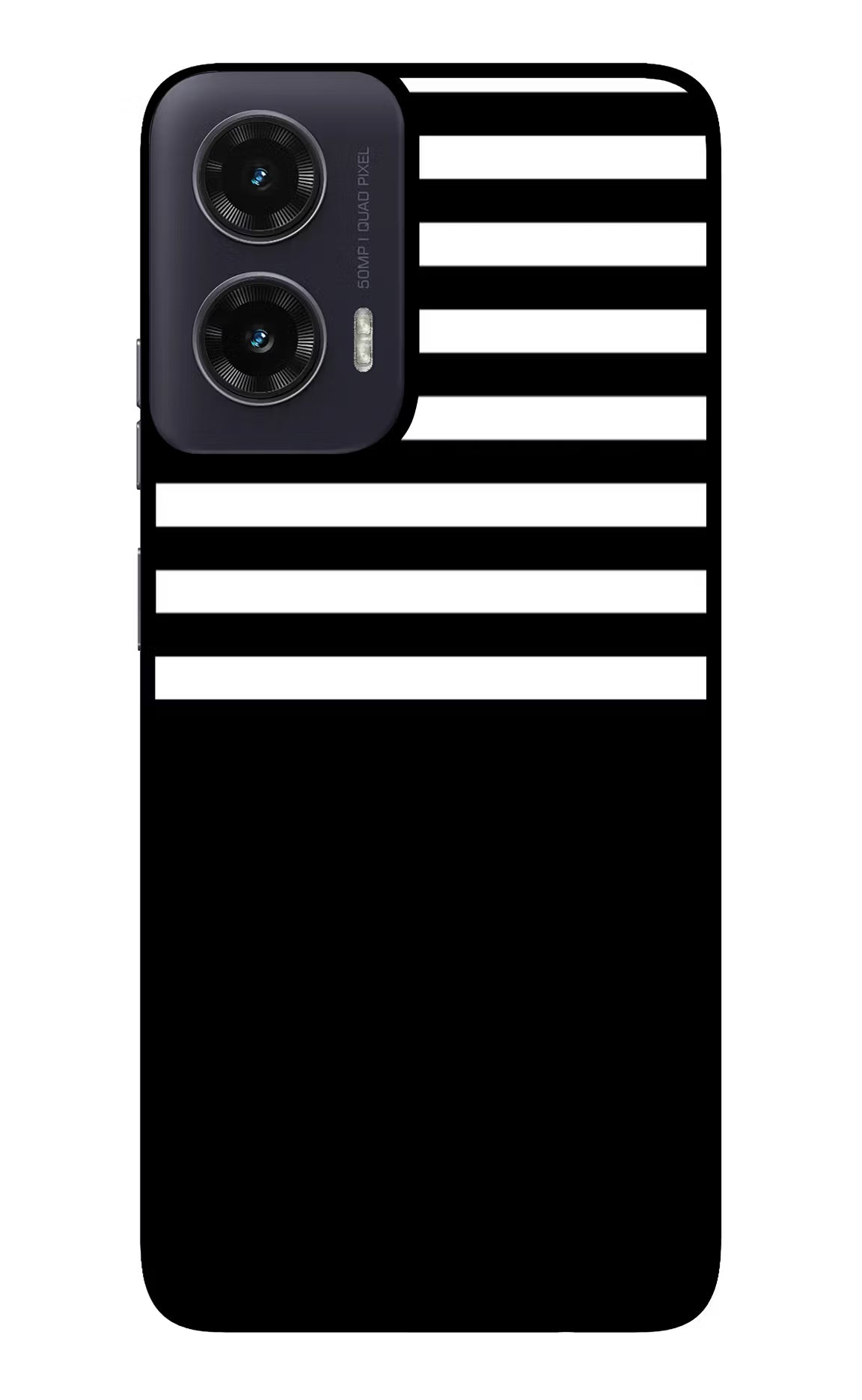 Black and White Print Moto G35 5G Glass Case