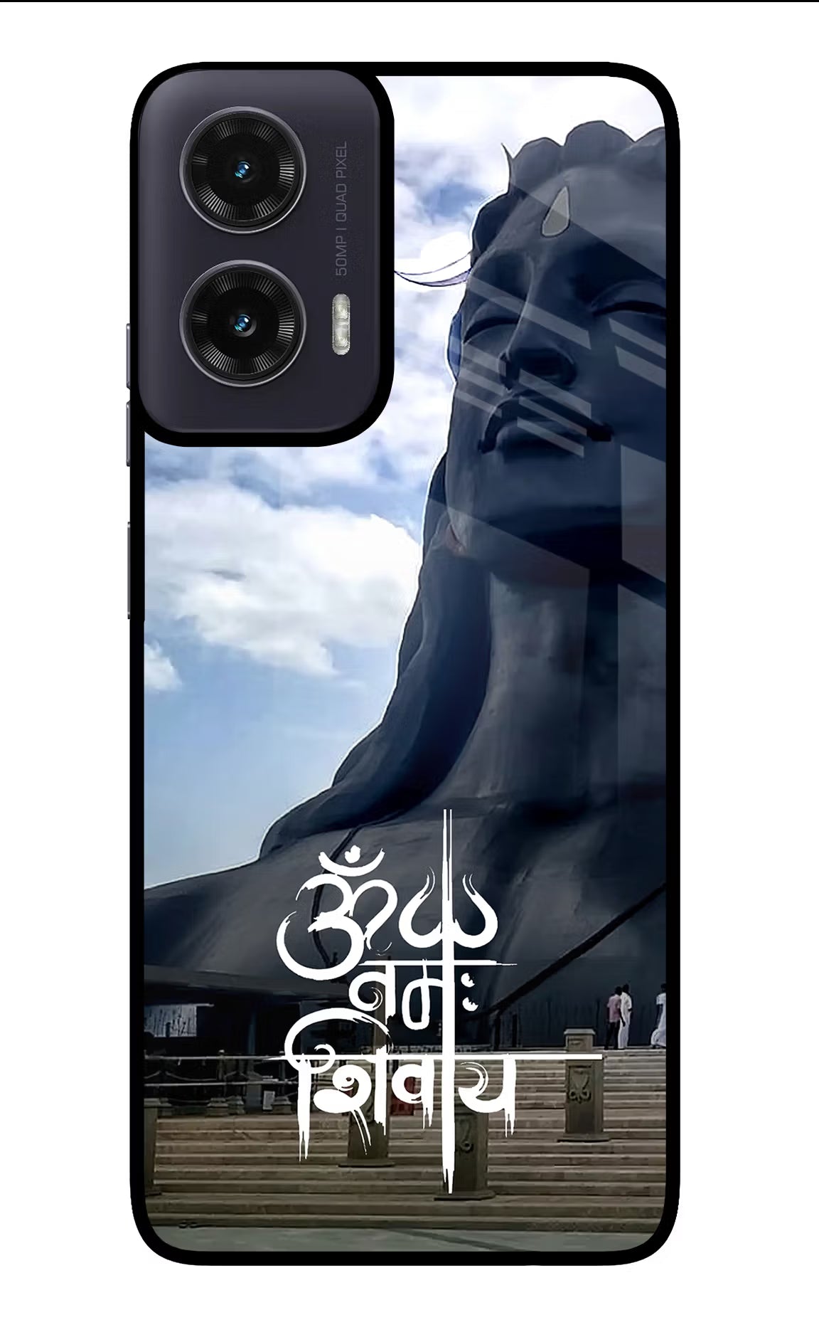 Om Namah Shivay Moto G35 5G Glass Case Back Cover by Casekaro