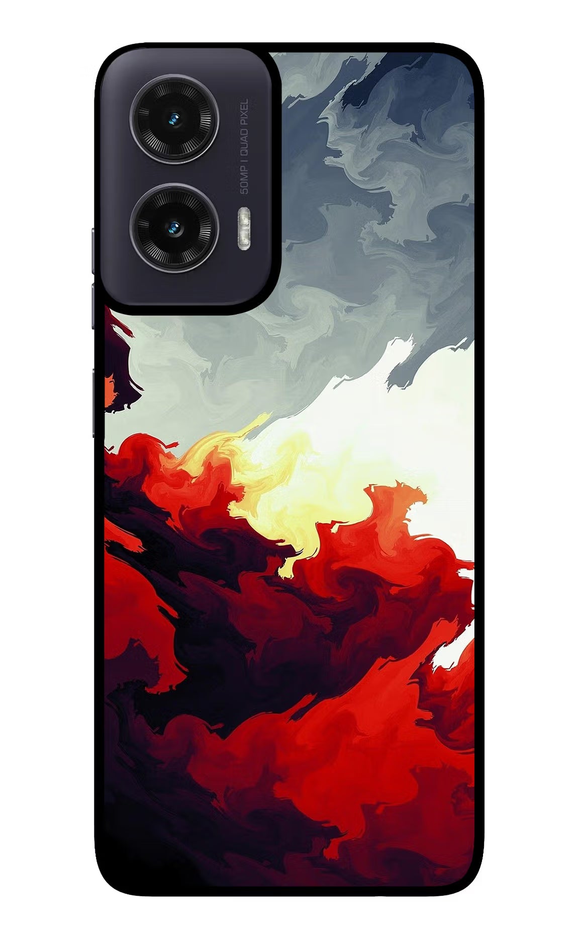 Fire Cloud Moto G35 5G Glass Case