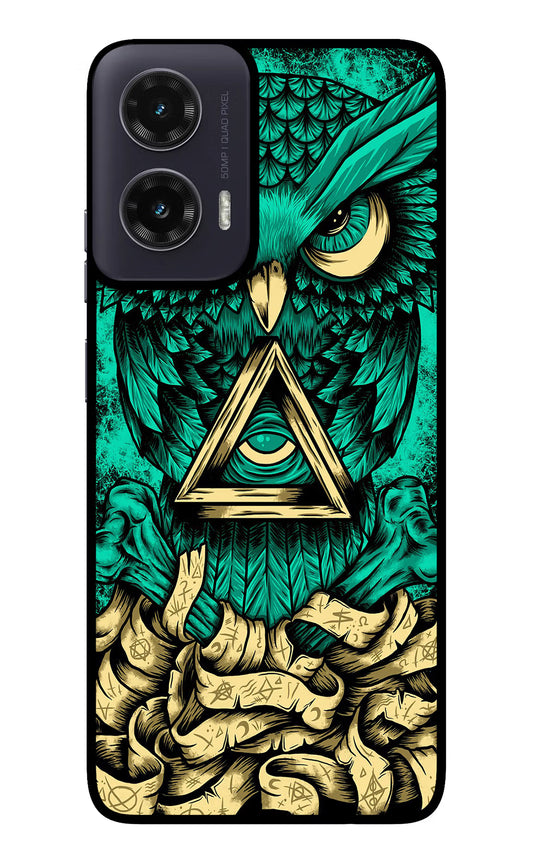 Green Owl Moto G35 5G Glass Case