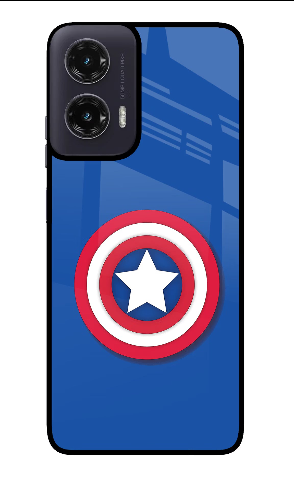 Shield Moto G35 5G Glass Case Back Cover by Casekaro